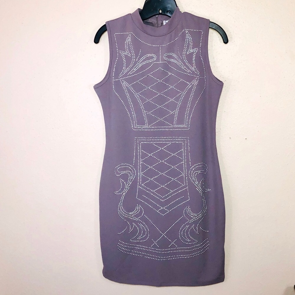 Say What Dress Sleeveless Light Purple Size M